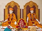 Brahmaswarup Shastriji Maharaj, Brahmaswarup Pramukh Swami Maharaj and Brahmaswarup Mahant Swami Maharaj